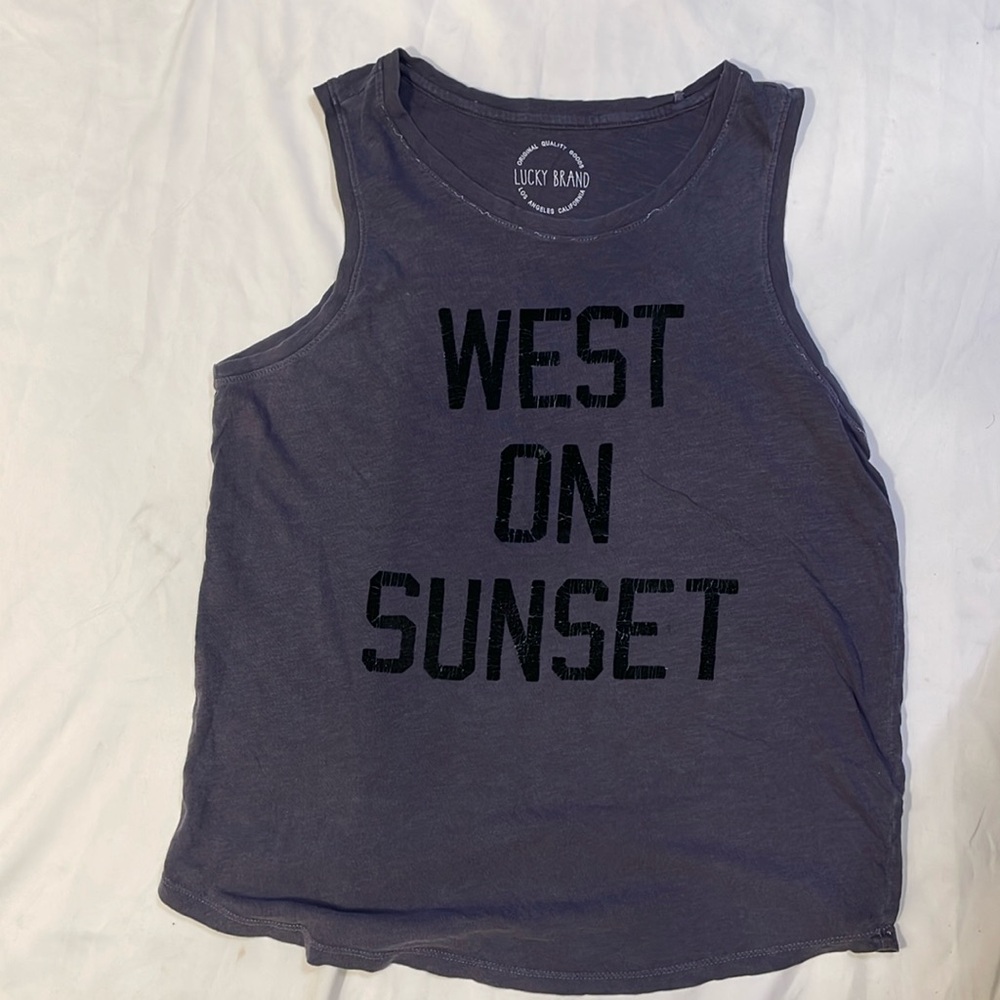Lucky Brand, faded blue size small tank top